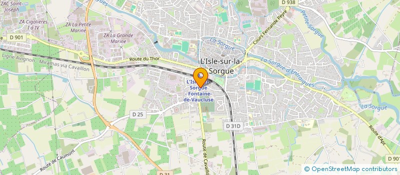 localisation de l'entreprise MADAME JULIE GOUAZE  L'ISLE-SUR-LA-SORGUE