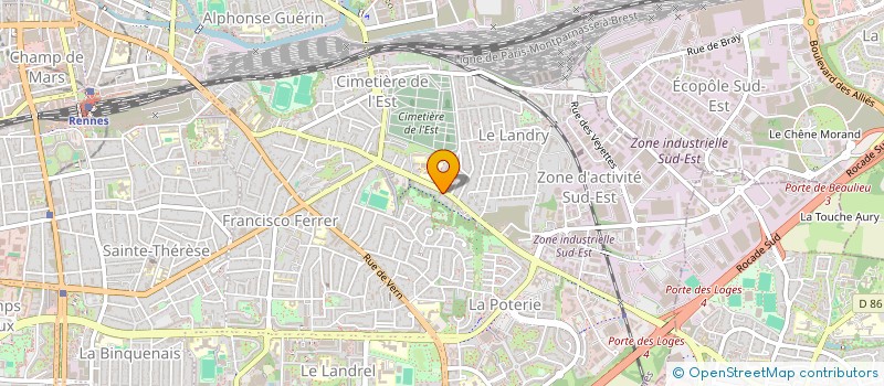 localisation de l'entreprise MADAME JULIE GOUZARCH  RENNES