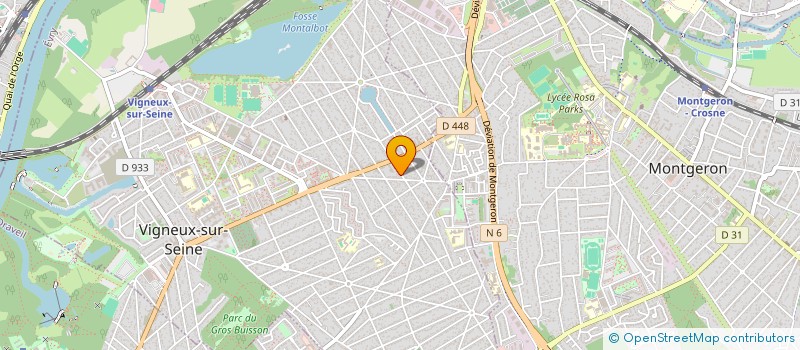 localisation de l'entreprise MADAME JULIE GRAIN  VIGNEUX-SUR-SEINE