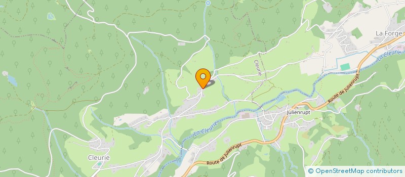 localisation de l'entreprise MADAME JULIE GRANDMOUGIN  CLEURIE