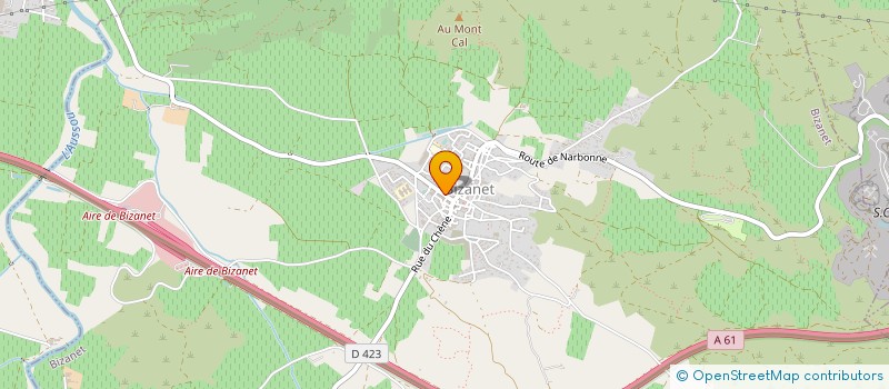 localisation de l'entreprise MADAME JULIE GRANIER  BIZANET