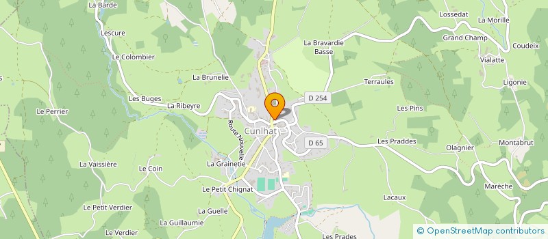 localisation de l'entreprise MADAME JULIE GRENOUILLET  CUNLHAT