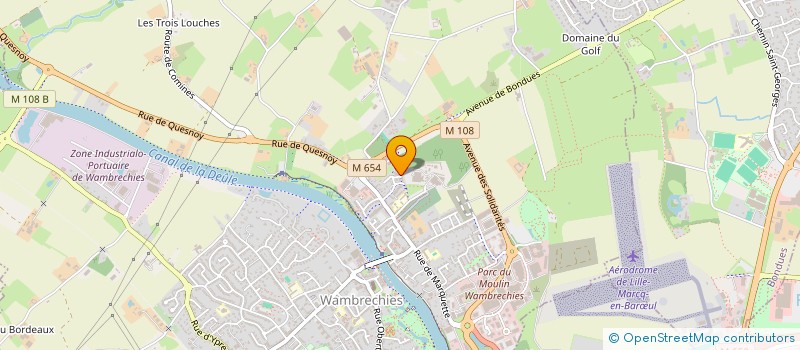 localisation de l'entreprise MADAME JULIE GRESSIER  WAMBRECHIES