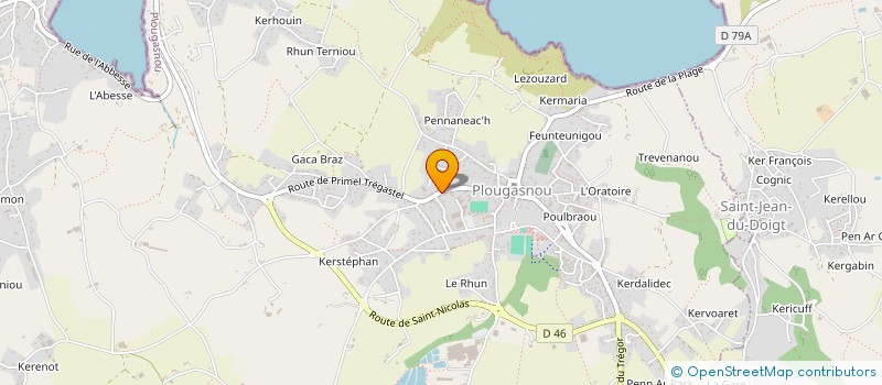 localisation de l'entreprise MADAME JULIE GRISELAIN  PLOUGASNOU