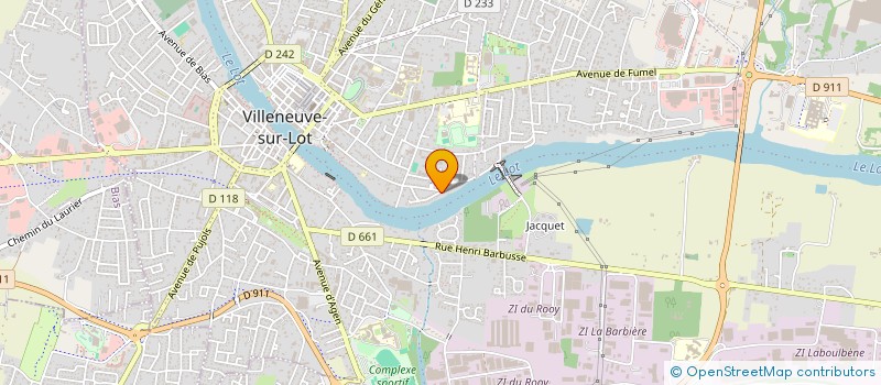 localisation de l'entreprise MADAME JULIE GROSSIN  VILLENEUVE-SUR-LOT