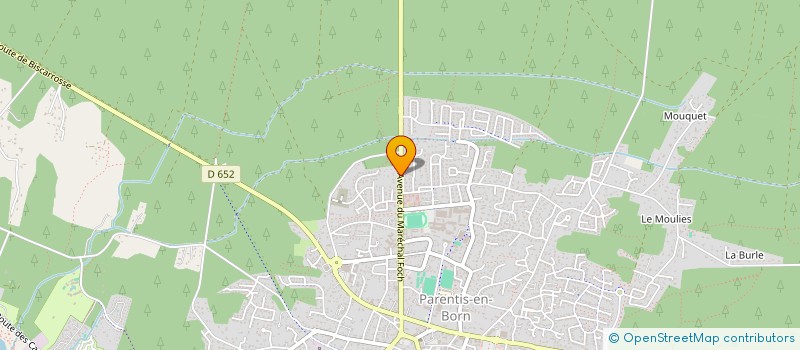 localisation de l'entreprise MADAME JULIE GUENARD  PARENTIS-EN-BORN
