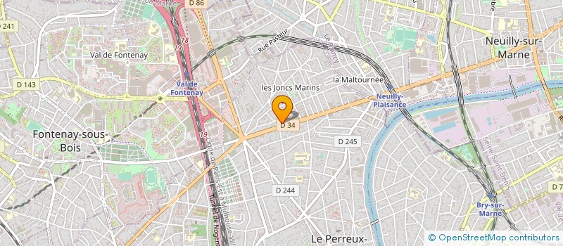 localisation de l'entreprise MADAME JULIE GUERREIRO GONCALVES  LE PERREUX-SUR-MARNE