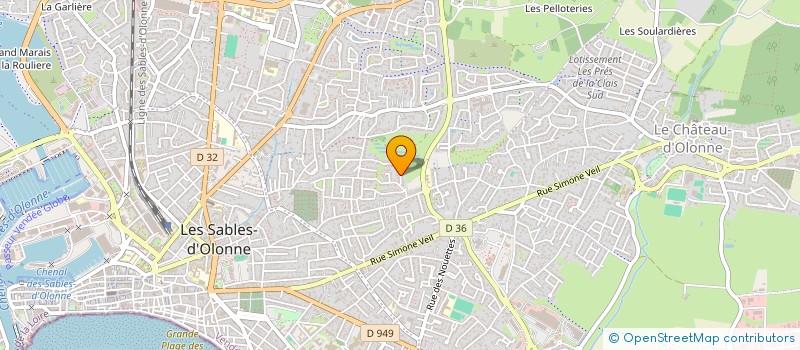 localisation de l'entreprise MADAME JULIE GUERRY  LES SABLES-D'OLONNE