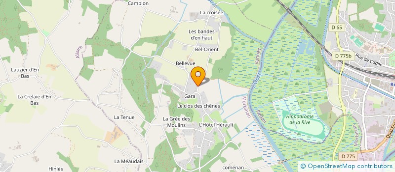 localisation de l'entreprise MADAME JULIE GUEVENEUX  SAINT-JEAN-LA-POTERIE