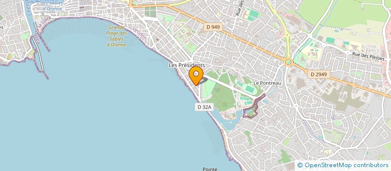 localisation de l'entreprise MADAME JULIE GUICHETEAU  LES SABLES-D'OLONNE