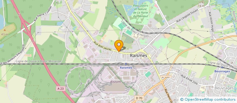 localisation de l'entreprise MADAME JULIE GUIDEZ  RAISMES