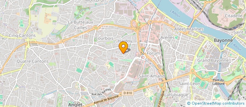 localisation de l'entreprise MADAME JULIE GUILHEMAT  ANGLET