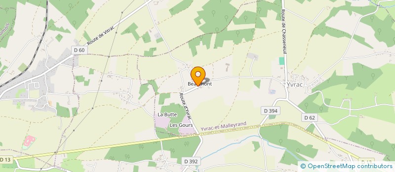 localisation de l'entreprise MADAME JULIE GUILLEBAUD à YVRAC-ET-MALLEYRAND