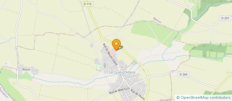 localisation de l'entreprise MADAME JULIE GUILLEMET  LE GUE-D'ALLERE