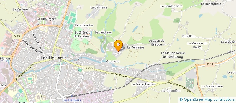 localisation de l'entreprise MADAME JULIE GUINEBAUD  LES HERBIERS