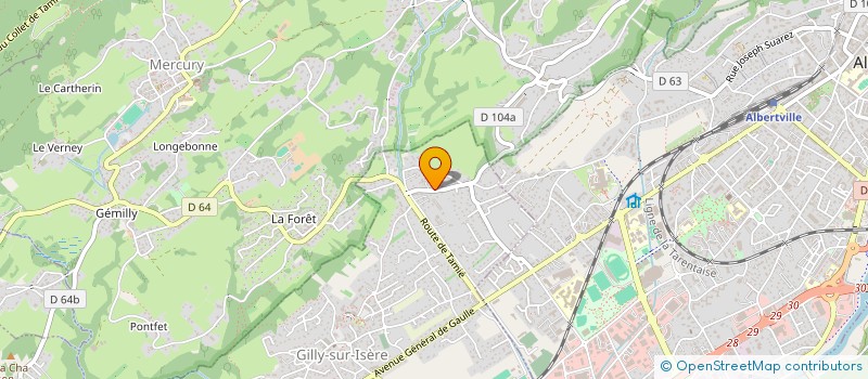 localisation de l'entreprise MADAME JULIE GUIRAND  GILLY-SUR-ISERE