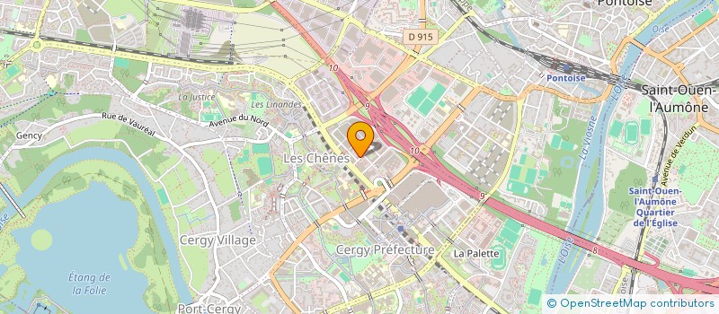 localisation de l'entreprise MADAME JULIE GUITTEAU  CERGY