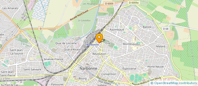 localisation de l'entreprise MADAME JULIE GUTH à NARBONNE