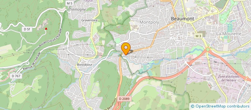 localisation de l'entreprise MADAME JULIE GUTIERREZ  PONT-DU-CHATEAU