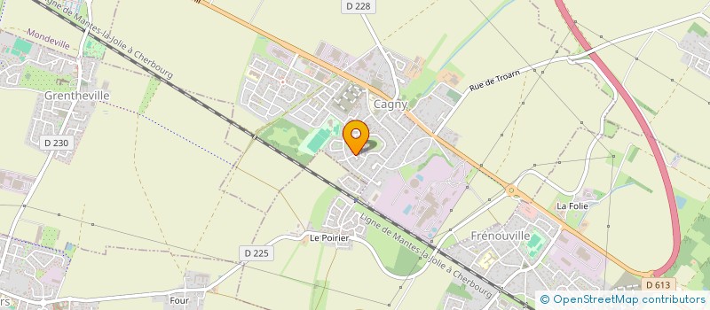 localisation de l'entreprise MADAME JULIE GUYON  CAGNY