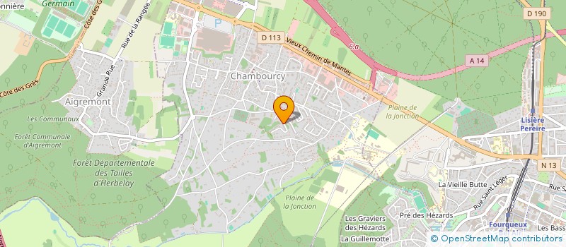 localisation de l'entreprise MADAME JULIE HAMANN  CHAMBOURCY