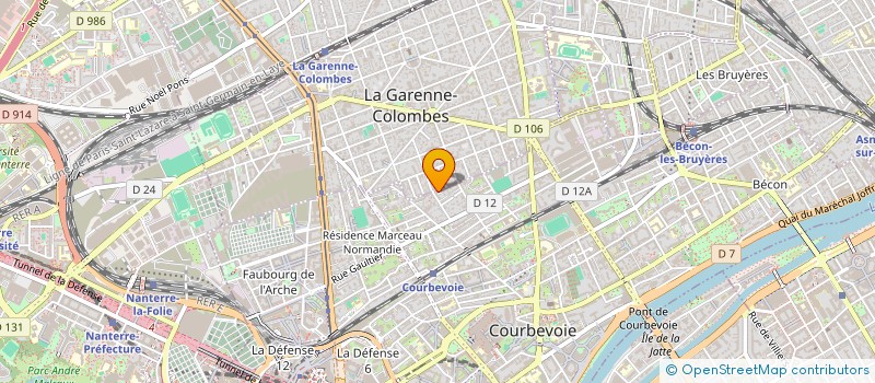 localisation de l'entreprise MADAME JULIE HANSEN à COURBEVOIE