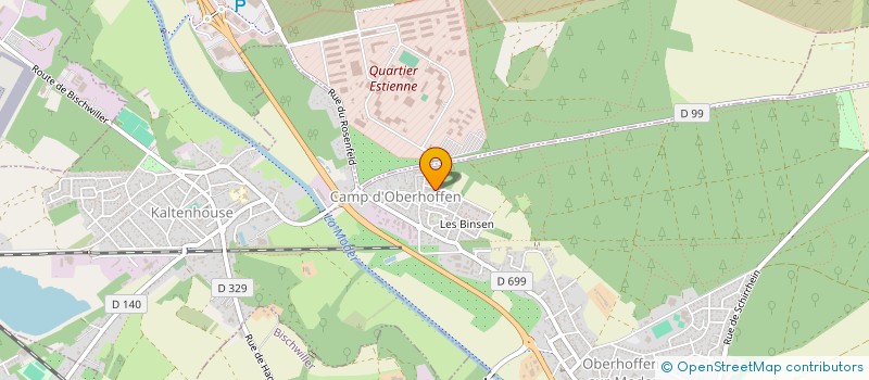 localisation de l'entreprise MADAME JULIE HANSSLER  OBERHOFFEN-SUR-MODER