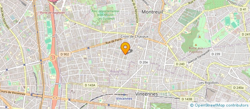 localisation de l'entreprise MADAME JULIE HARREWYN à MONTREUIL