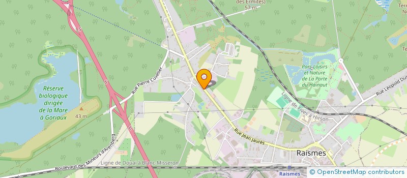 localisation de l'entreprise MADAME JULIE HAUDEGON  RAISMES