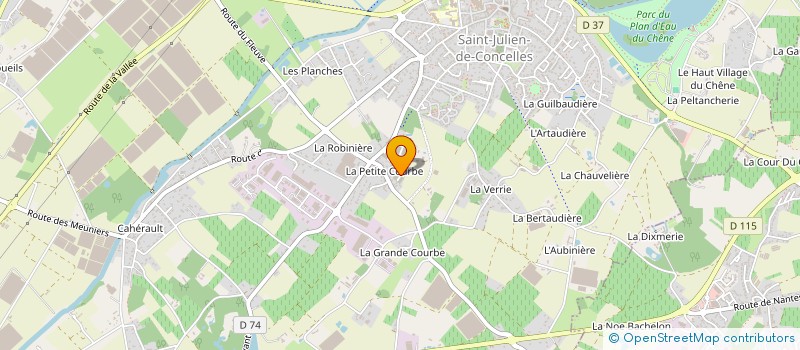 localisation de l'entreprise MADAME JULIE HAUMONT-LE GUYADEC  SAINT-JULIEN-DE-CONCELLES