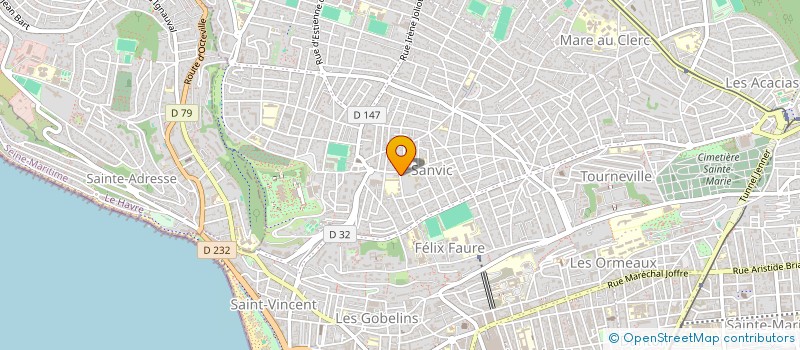 localisation de l'entreprise MADAME JULIE HAUTOT  LE HAVRE