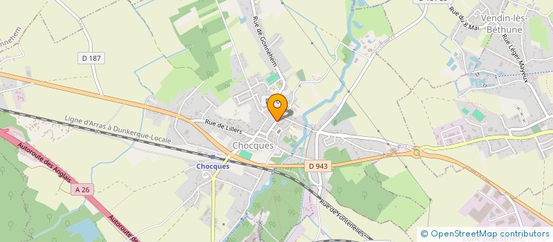 localisation de l'entreprise MADAME JULIE HENNION  CHOCQUES