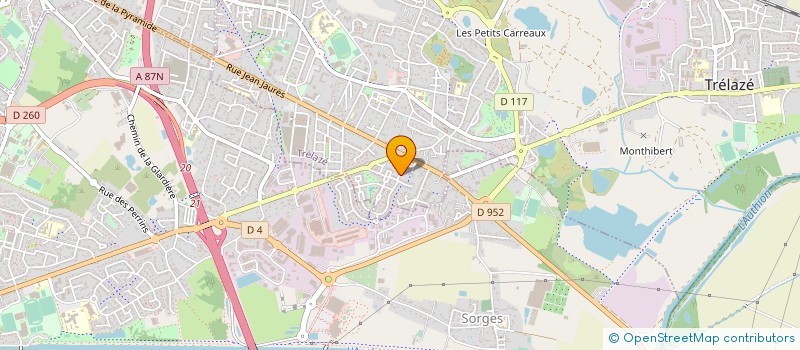 localisation de l'entreprise MADAME JULIE HERILLARD à TRELAZE