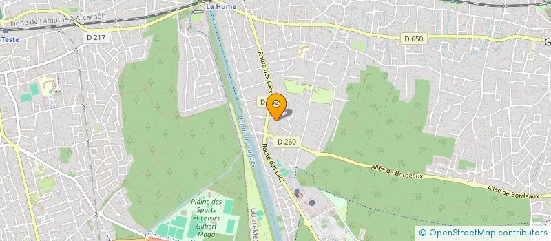 localisation de l'entreprise MADAME JULIE HERITIER  GUJAN-MESTRAS