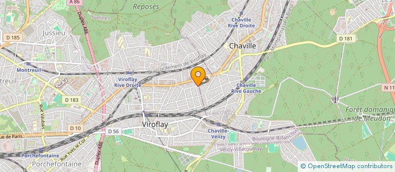 localisation de l'entreprise MADAME JULIE HERNANDEZ  VIROFLAY