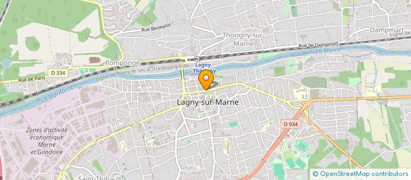 localisation de l'entreprise MADAME JULIE HERVE  LAGNY-SUR-MARNE