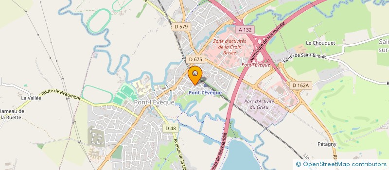 localisation de l'entreprise MADAME JULIE HERVE  PONT-L'EVEQUE