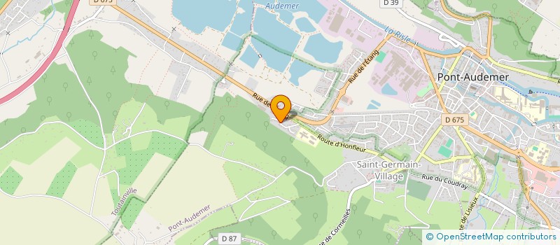 localisation de l'entreprise MADAME JULIE HINOUT  PONT-AUDEMER