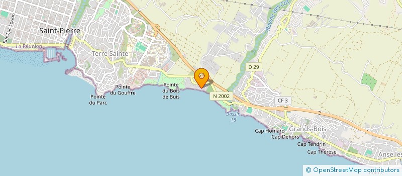 localisation de l'entreprise MADAME JULIE HOARAU  SAINT-PIERRE