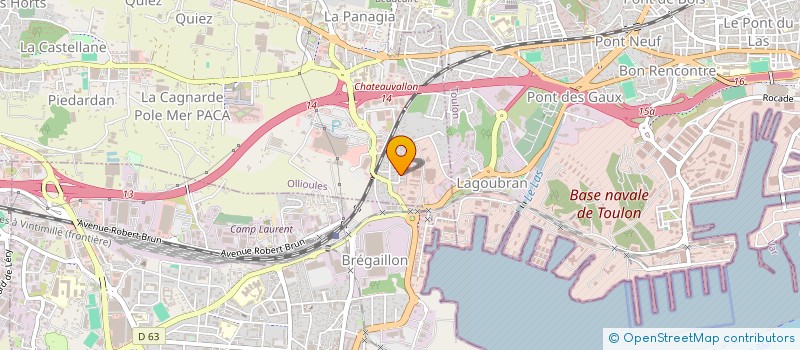 localisation de l'entreprise MADAME JULIE HOARAU  OLLIOULES