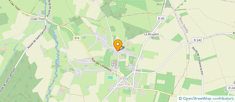 localisation de l'entreprise MADAME JULIE HORTHENSE  USSY