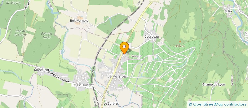 localisation de l'entreprise MADAME JULIE HOUPERT  LE VERNOIS