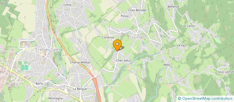 localisation de l'entreprise MADAME JULIE HOUPERT  LUCINGES