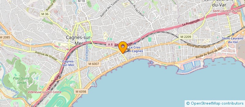 localisation de l'entreprise MADAME JULIE HOUZE à CAGNES-SUR-MER