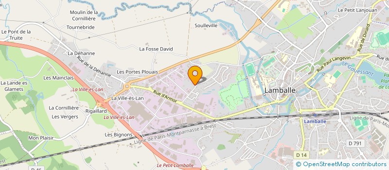 localisation de l'entreprise MADAME JULIE HUGUET à LAMBALLE-ARMOR