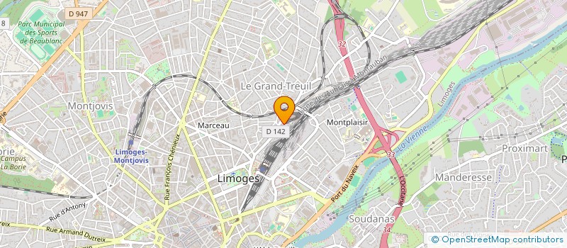 localisation de l'entreprise MADAME JULIE HUMBERT à LIMOGES