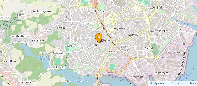 localisation de l'entreprise MADAME JULIE HUNET  LORIENT