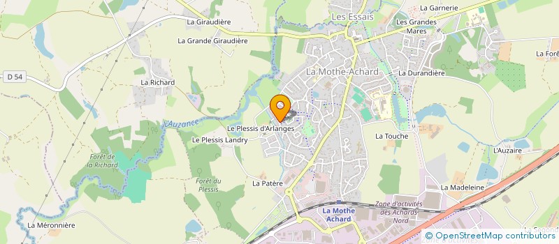 localisation de l'entreprise MADAME JULIE HUVELIN à LES ACHARDS