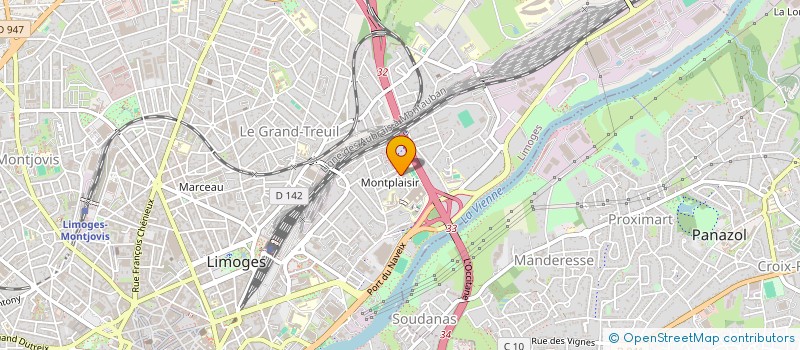 localisation de l'entreprise MADAME JULIE ICHES WEBER à LIMOGES