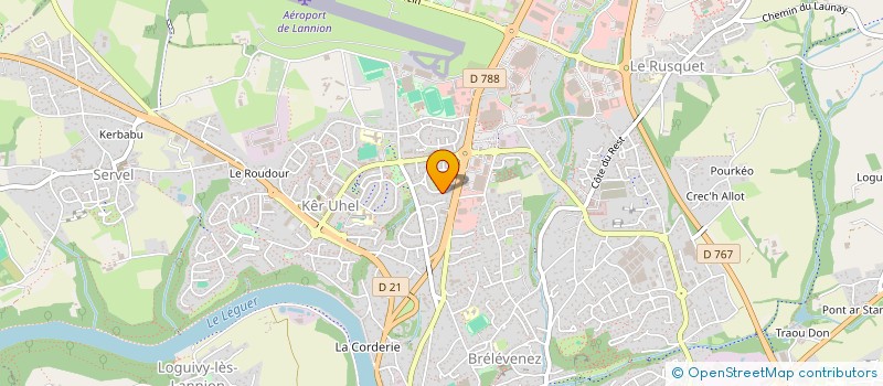 localisation de l'entreprise MADAME JULIE INGERT à LANNION